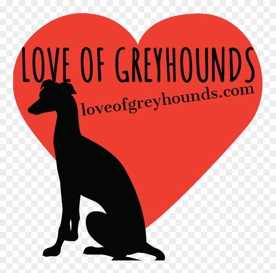 Greyhound Clipart Transparent - Love - Png Download