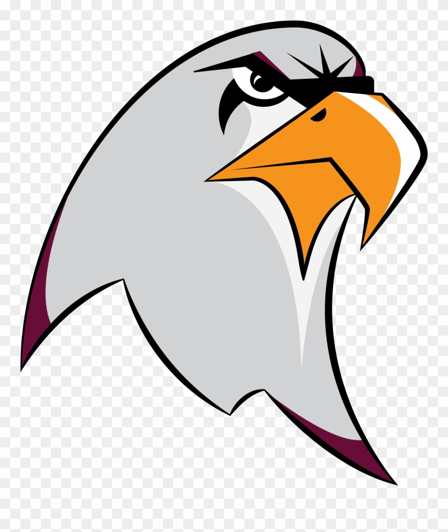 2 Eagle Mascot Just Head Sol Clipart