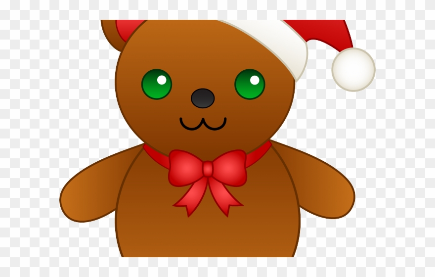 Bear Cub Clipart Little Bear - Christmas Teddy Bear Clipart - Png Download