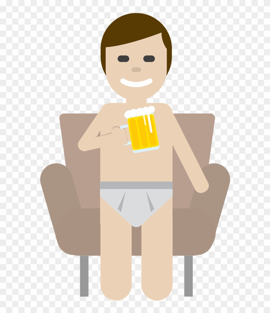 Emoji - Kalsarikännit - Pantsdrunk Finnish Clipart