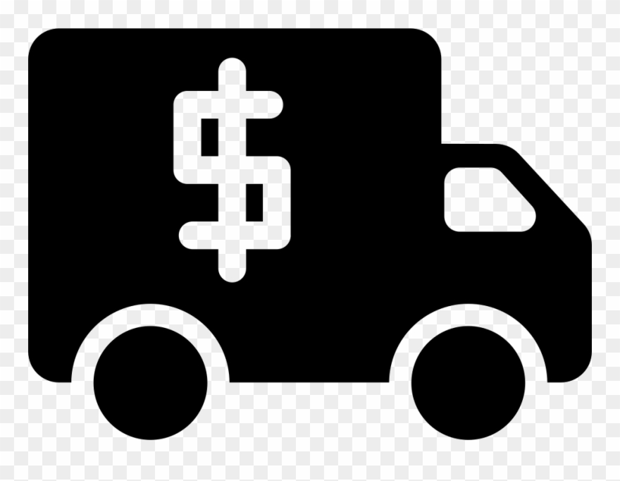 Dollars Money Truck Transport Comments - Money Car Icon Png Clipart