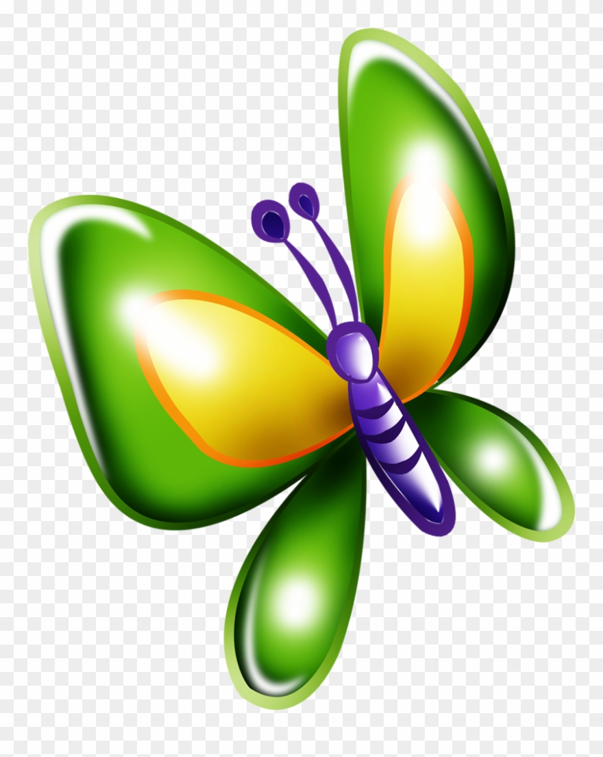‿✿⁀butterflies‿✿⁀ Pin Pics, Bugs, Butterflies, Clip - Бабочки Мультяшные - Png Download