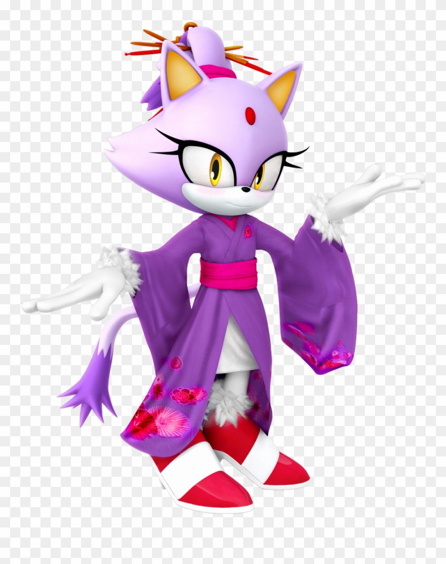 Cabbage Patch Kid On Twitter - Blaze The Cat 3d Clipart