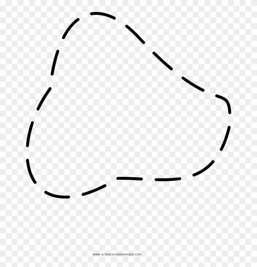 Abstract Dashed Shape Coloring Page - Line Art Clipart