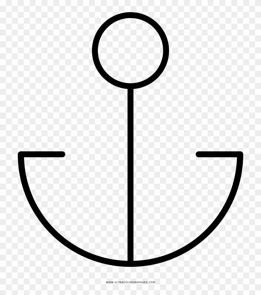 Ancla Página Para Colorear - Circle Clipart