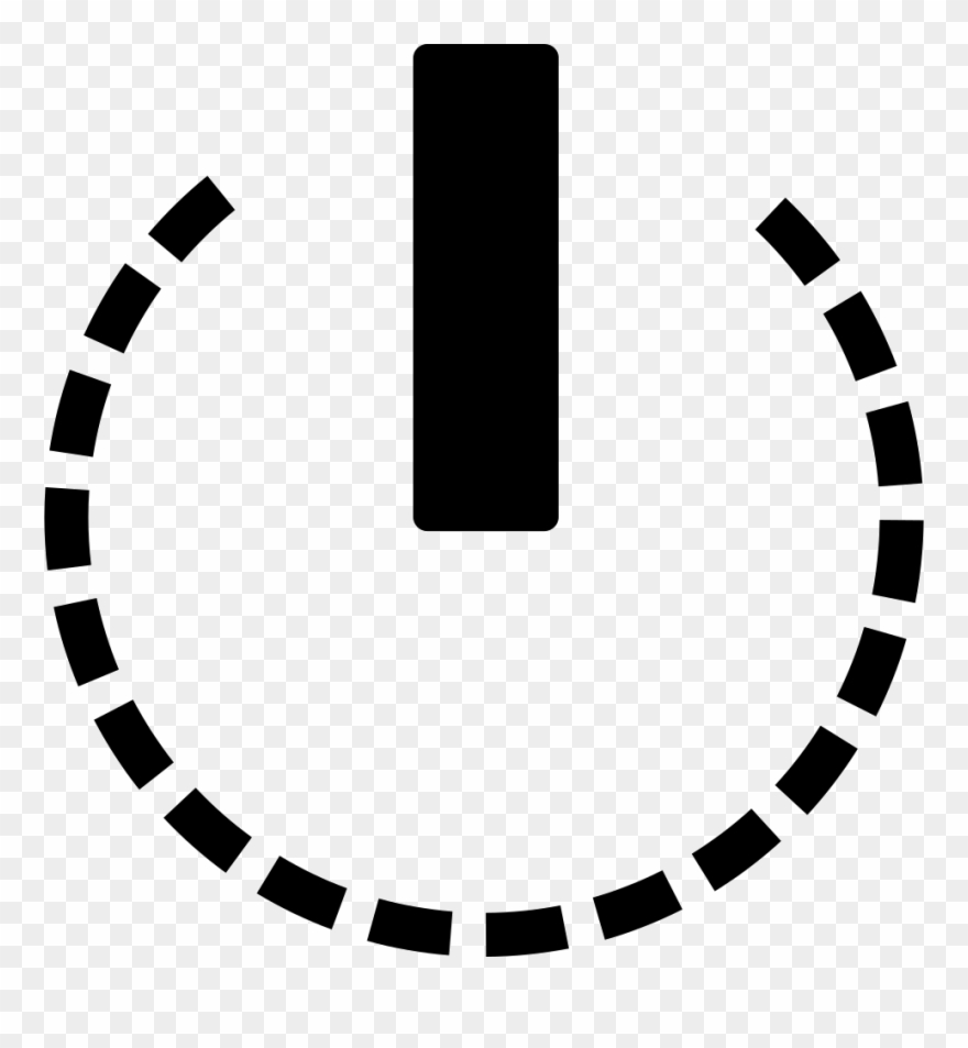 Power Symbol Variant Svg Png Icon Free Download - Broken Lines Circle Png Clipart