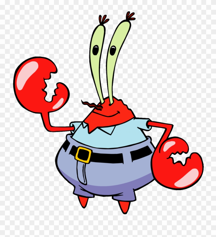 And Squidward - Spongebob Mr Krabs Clipart