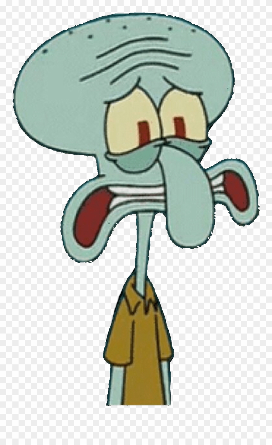 Squidward Squid Spongebob Spongebobsquarepants Squidwar - Squidward Clipart