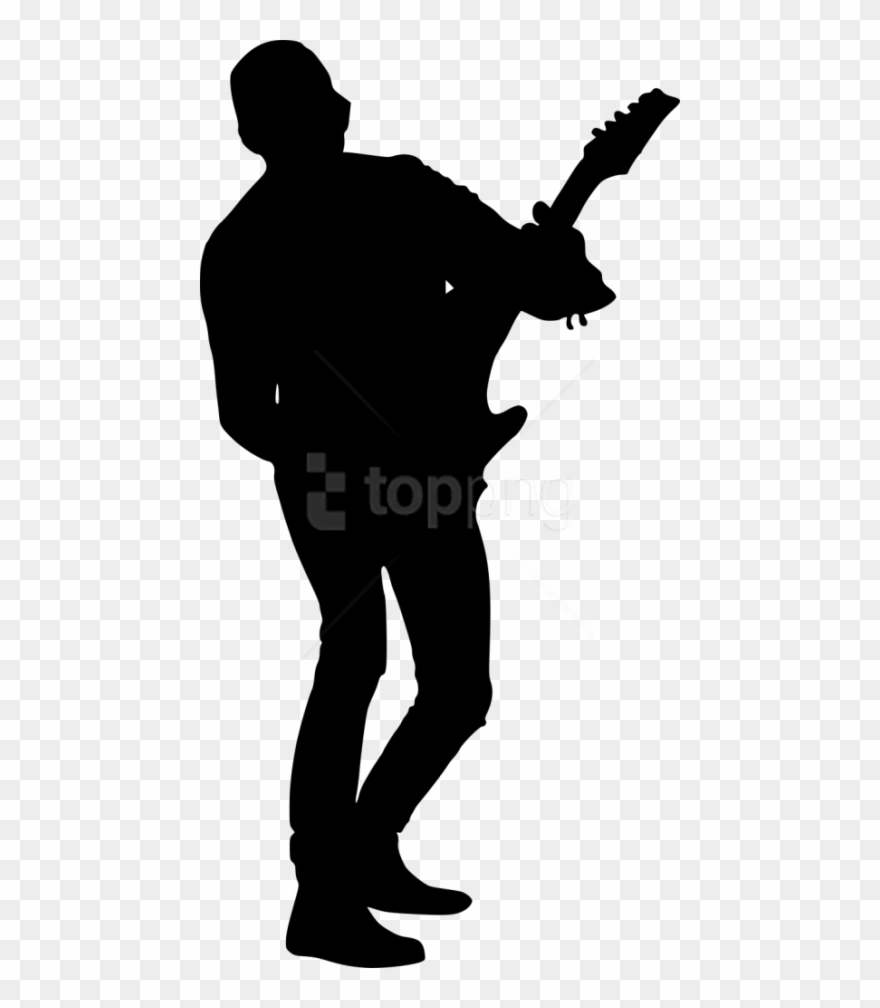 Free Png Electric Guitar Player Png - Electric Guitar Player Silhouette Clipart