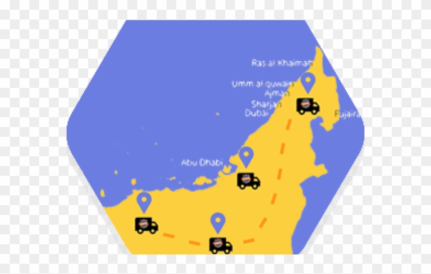 Move Clipart Goods Truck - Map - Png Download