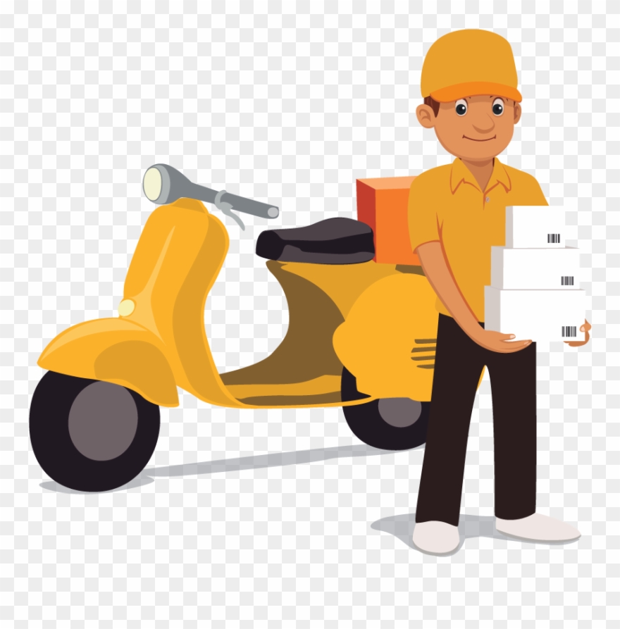 Delivery Clipart Delivery Man - Png Download