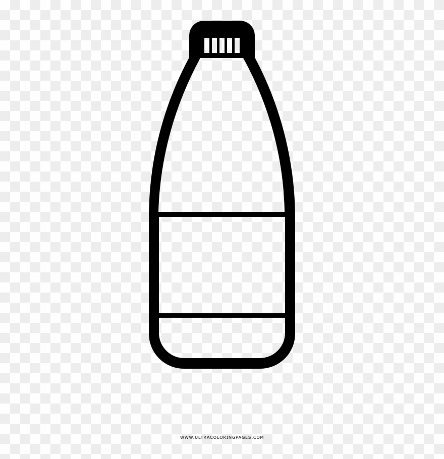 Cola Coloring Page - Glass Bottle Clipart