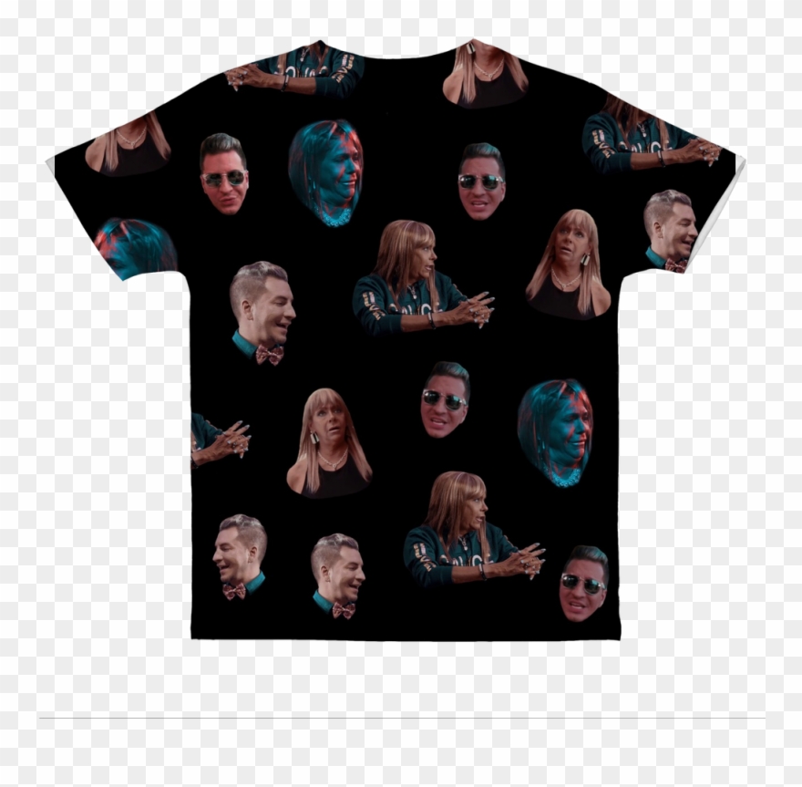 Patricia & Adam Collage Classic Sublimation Adult T-shirt - Active Shirt Clipart