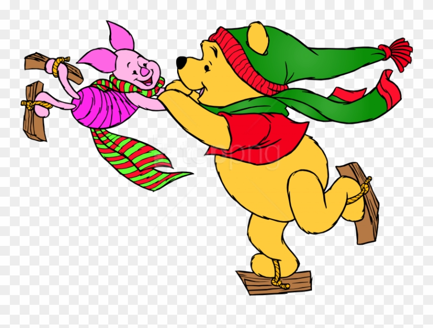 Free Png Download Winnie The Pooh And Piglet Skating - Winnie The Pooh Skating Clipart