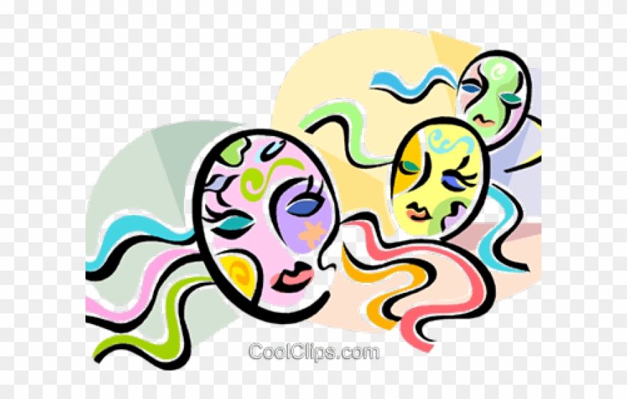 Masks Clipart Purim - Multiple Identities - Png Download
