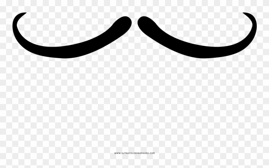 Moustache Coloring Page Clipart