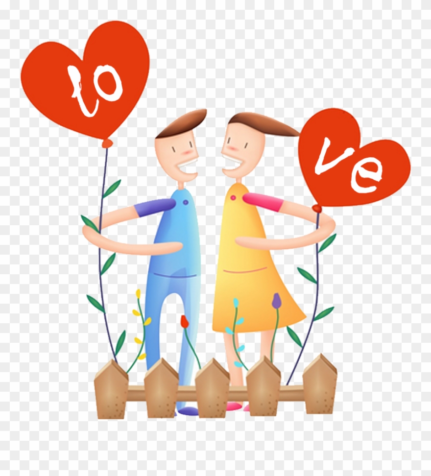 Color Couple Art Cartoon Men And Women - Nokia 5233 Clipart