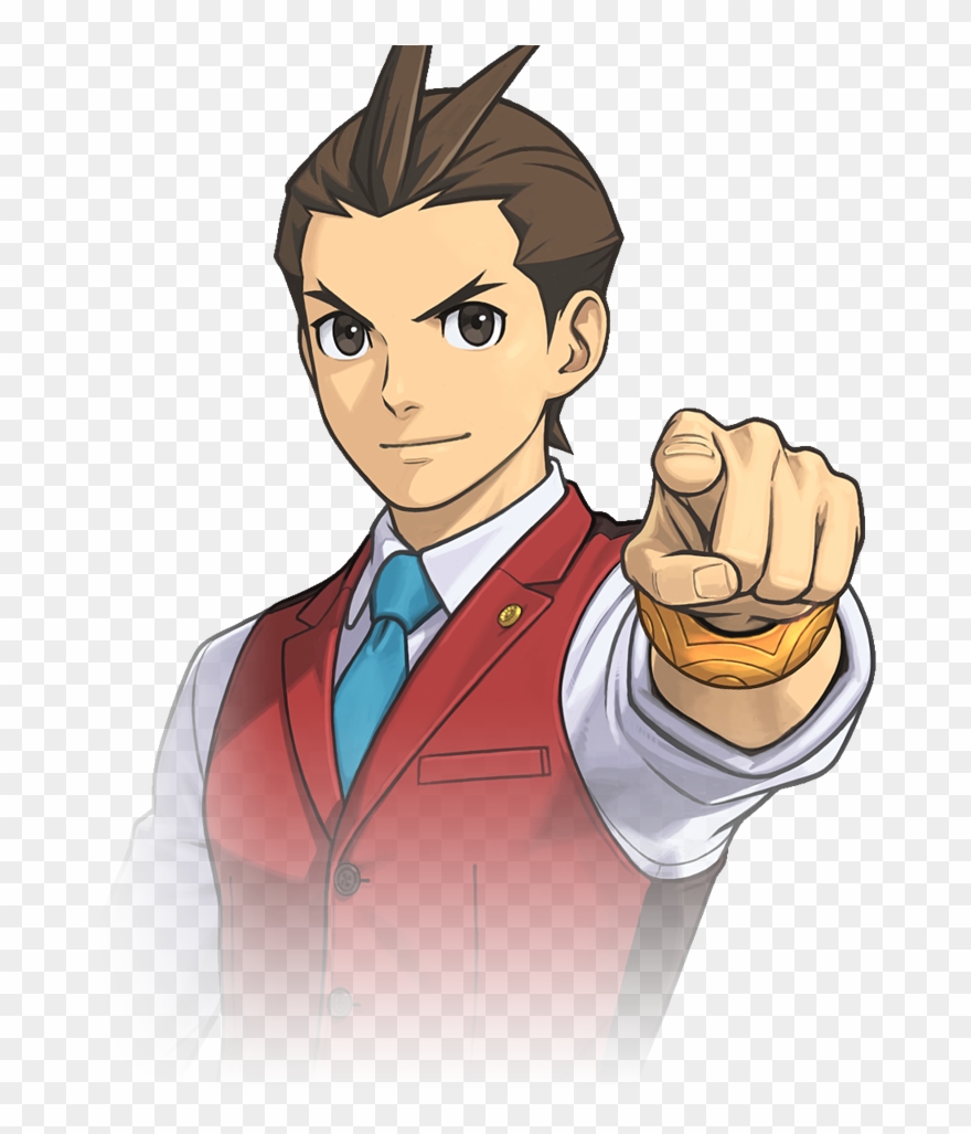 Ace Attorney Clipart Png - Phoenix Wright Faces Transparent Png