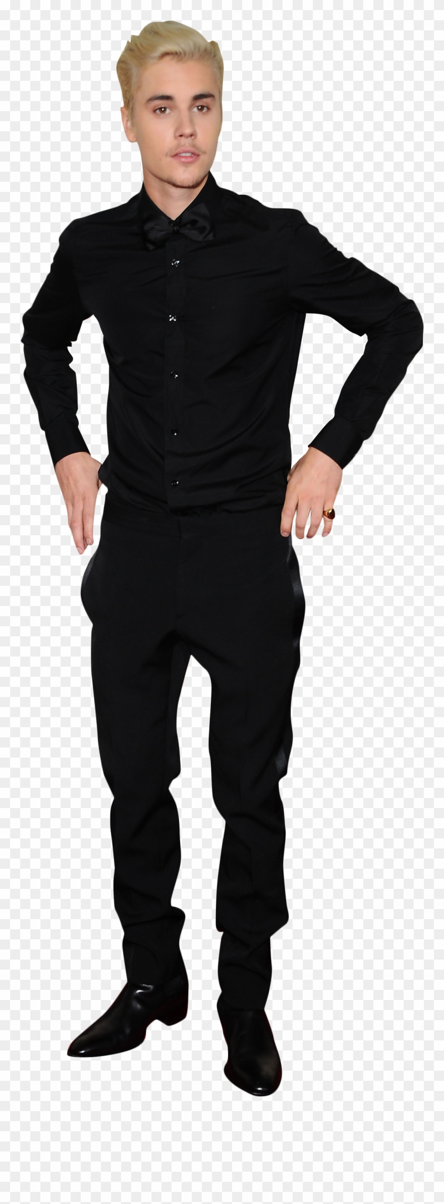 Justin Bieber In Black - Justin Bieber Png Suit Clipart