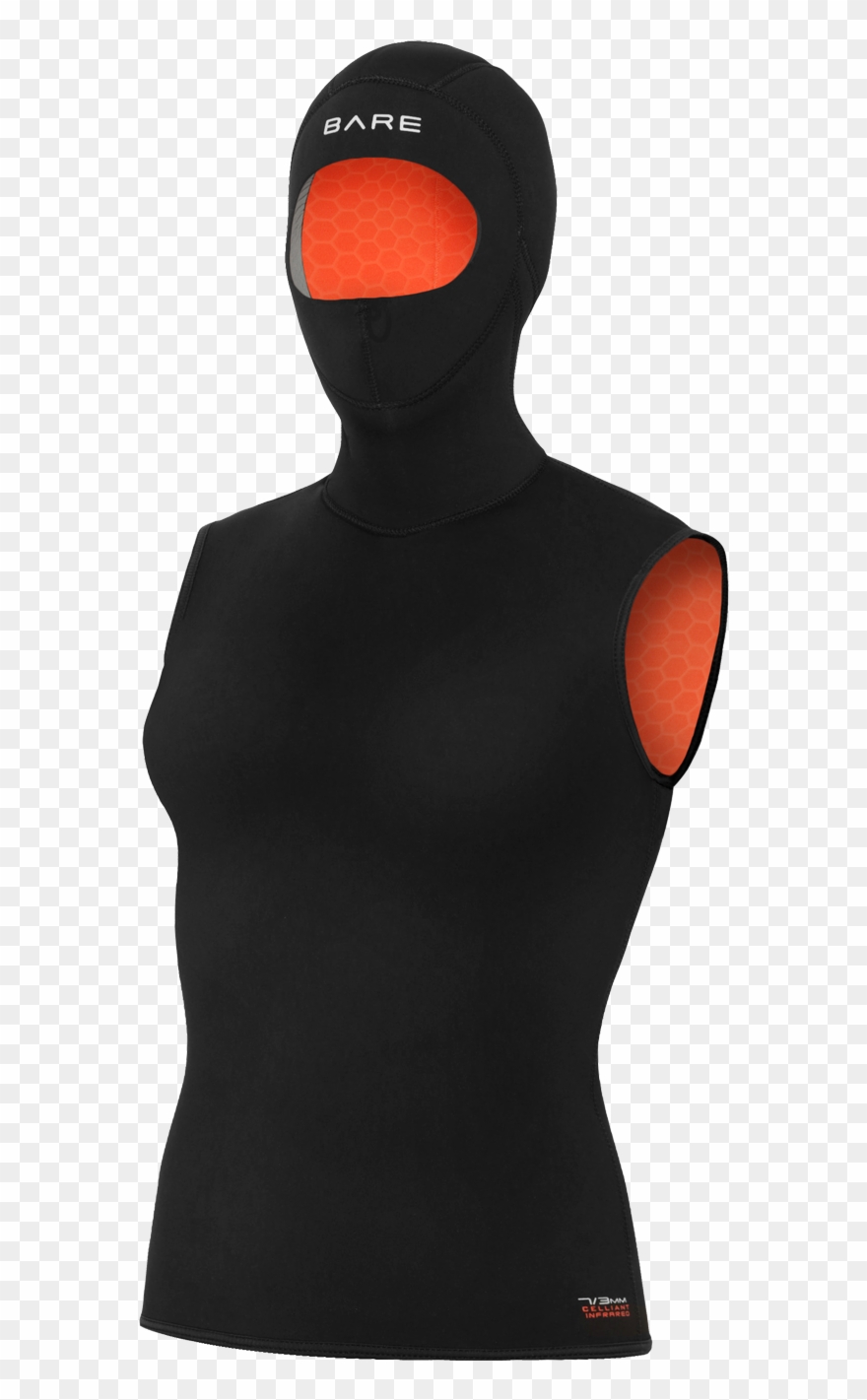 7/3mm Ultrawarmth Hooded Vest - Illustration Clipart