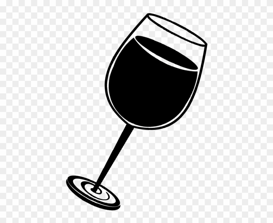 Wine Feminism Page Black And White Wine Glass Png - Black And White Clipart Wine Glass Transparent Png