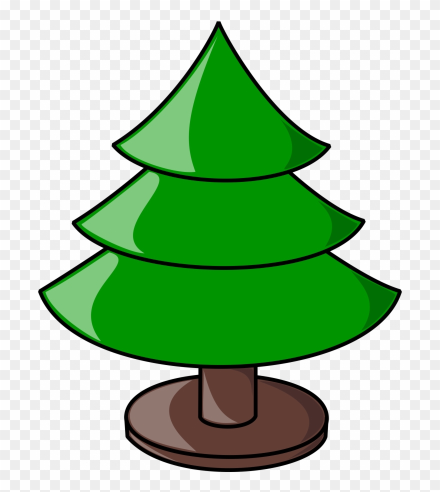 Clipart Christmas Tree Plain Clip Art Free Preschoolchristmas - Christmas Tree Not Decorated - Png Download