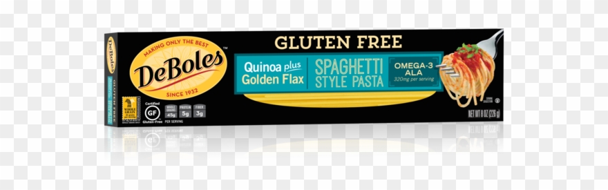 Gluten Free Quinoa Spaghetti With Flax - Deboles Spinach Pasta Clipart