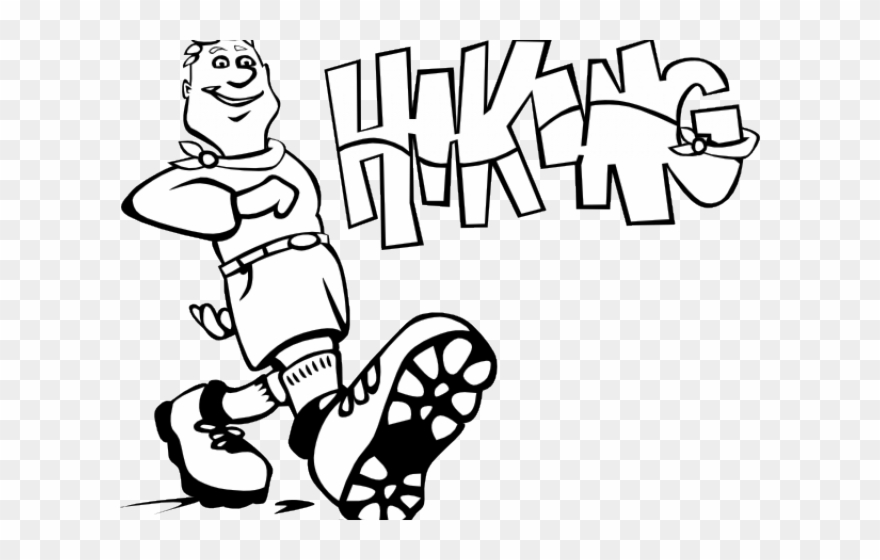 Hiking Clipart Kid Hike - Hiking Boots Clip Art - Png Download