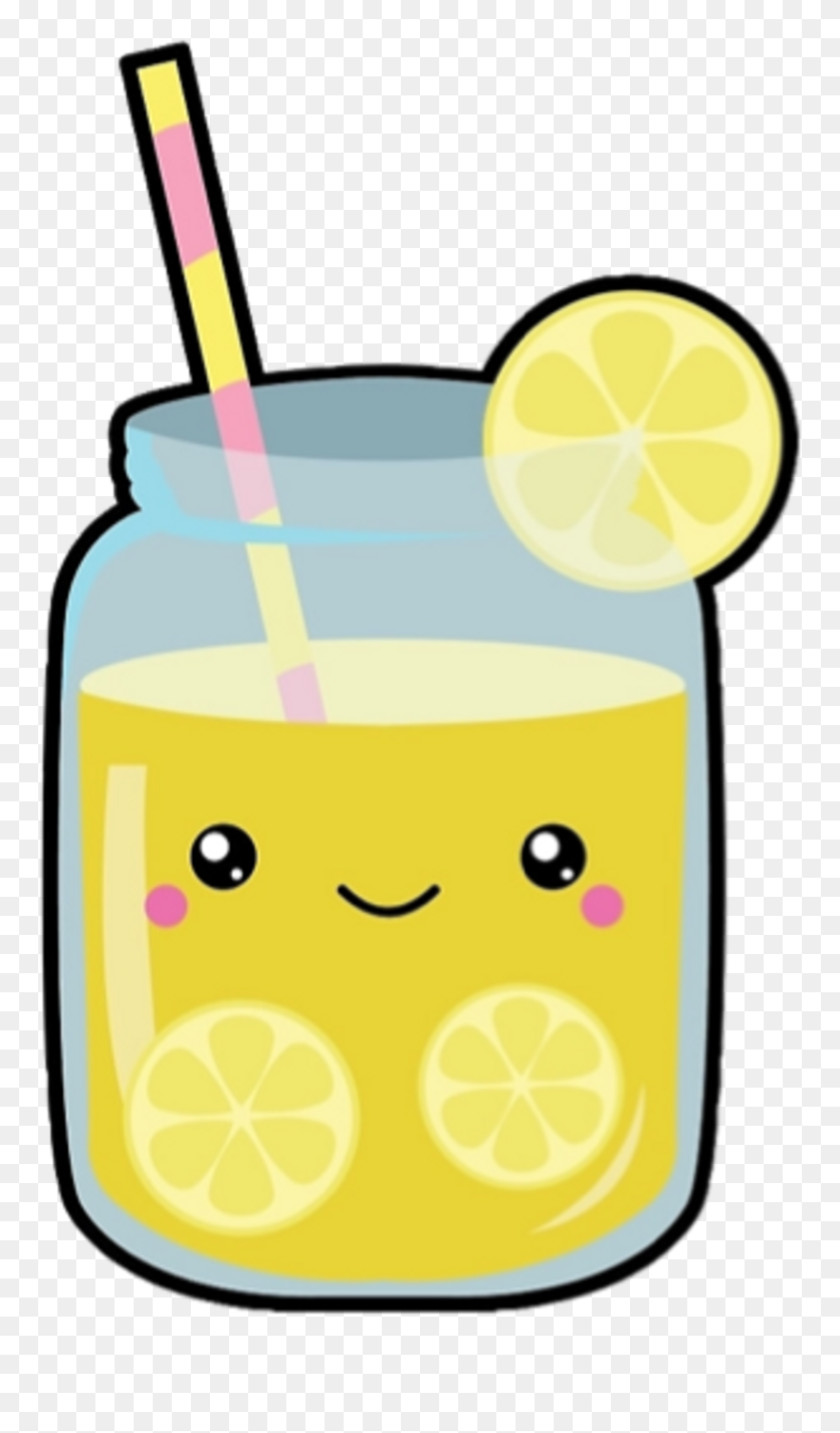 Lemon Juice Kawaii Clipart
