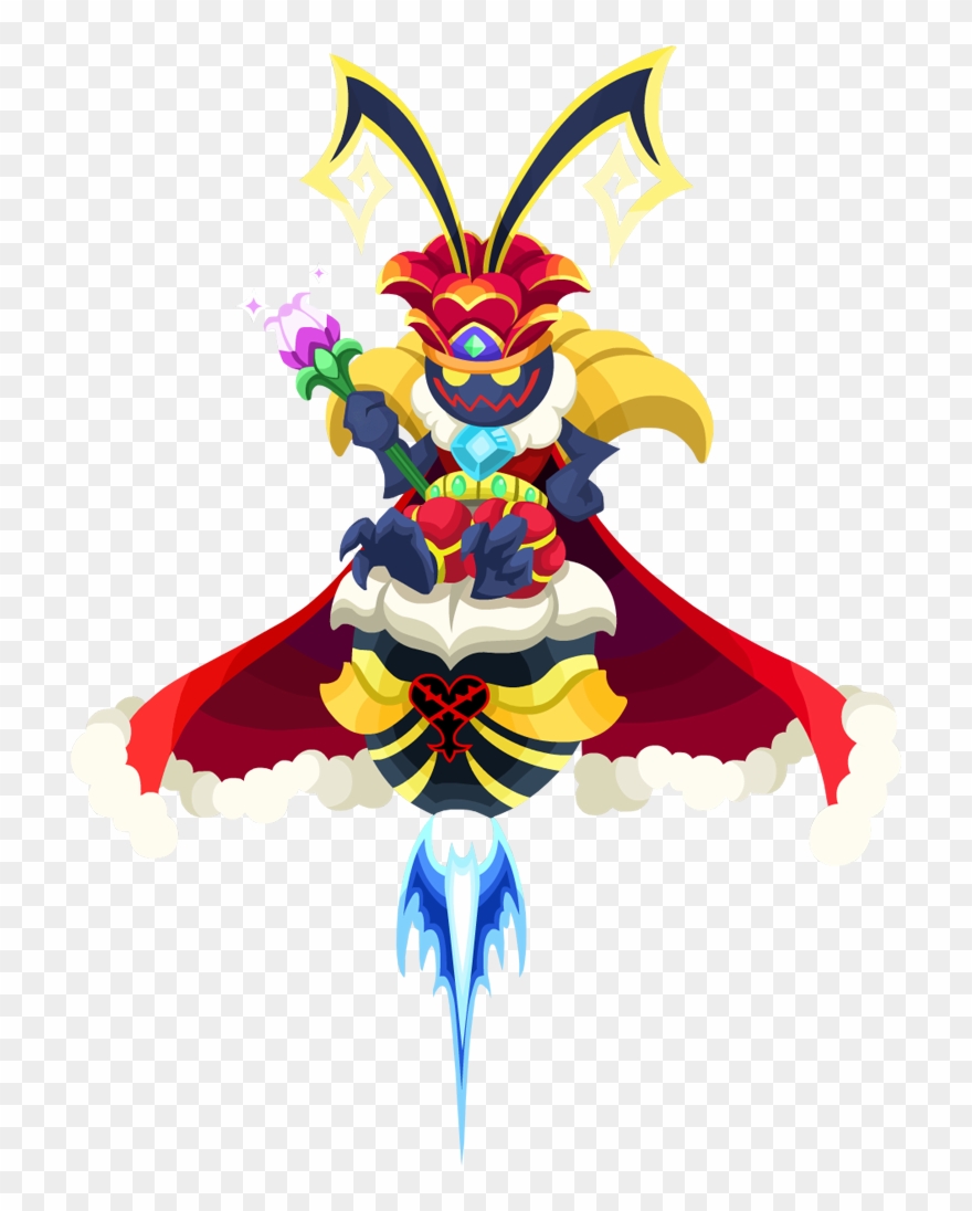 Fierce Queen Bee - Kingdom Hearts Heartless Queen Clipart