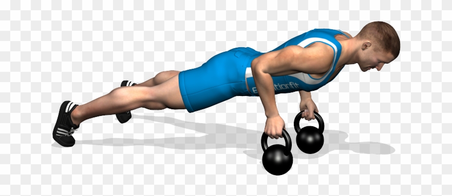 Bosu Ball Push Ups - Push Up Stretti Kettlebell Clipart