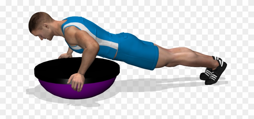 Up In Appoggio Su Per Allenamento Pettorali - Press Up Clipart