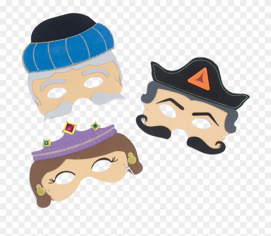 Purim Spiel And Megillah Reading Is Friday, March 15th - Purim Masks Clipart