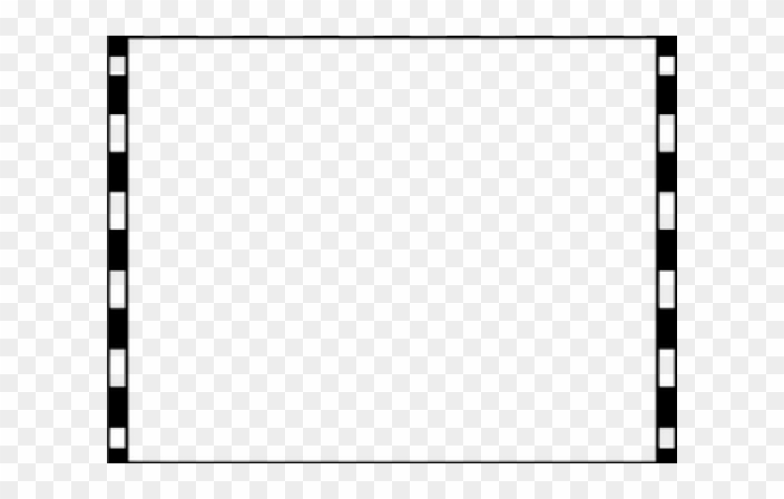 Stripes Clipart Border - Monochrome - Png Download