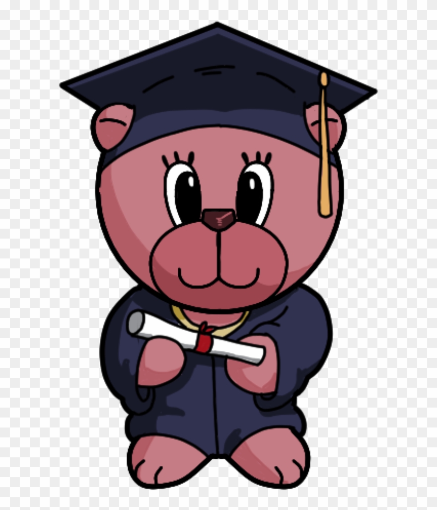 Graduation Papers Bears Part - Bear Graduation Clip Art - Png Download