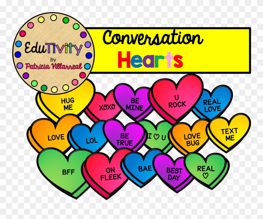 These Sassy Conversation Hearts Set Are Perfect For Clipart