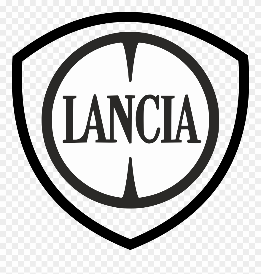 Car Logo Clipart Car Brand - Lancia Logo Black And White - Png Download