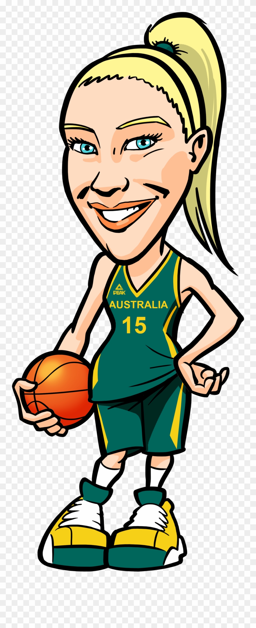 Image Information - Aussie Hoops Ball Size Clipart