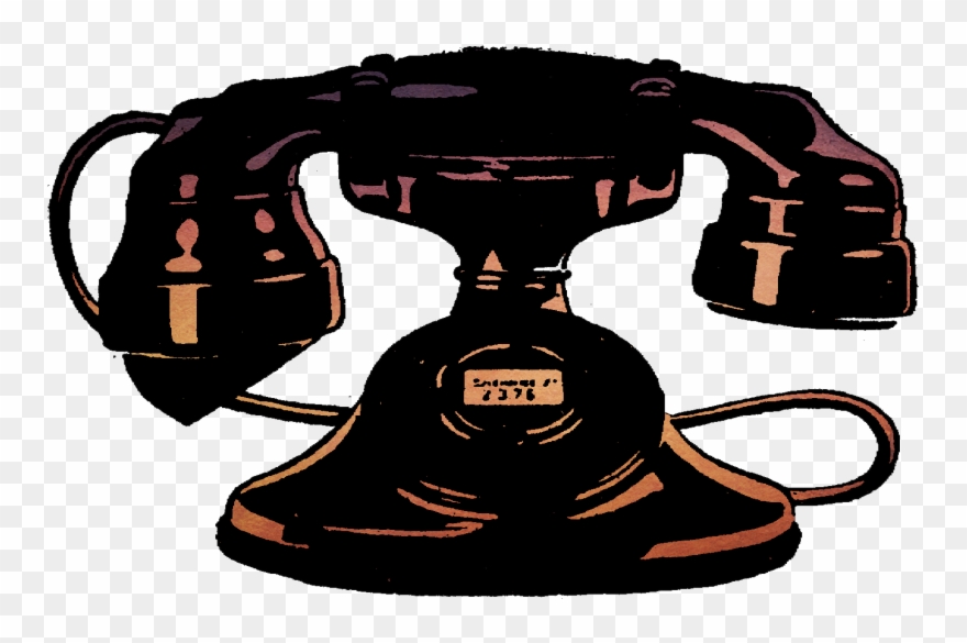 Antique Phone - Vintage Telephone Clipart Pdf - Png Download