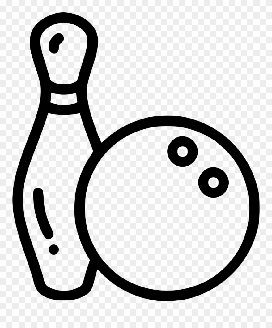 Bowling Ball Pin Tenpin Game Svg Png Icon Free Download - Значок Боулинг Clipart