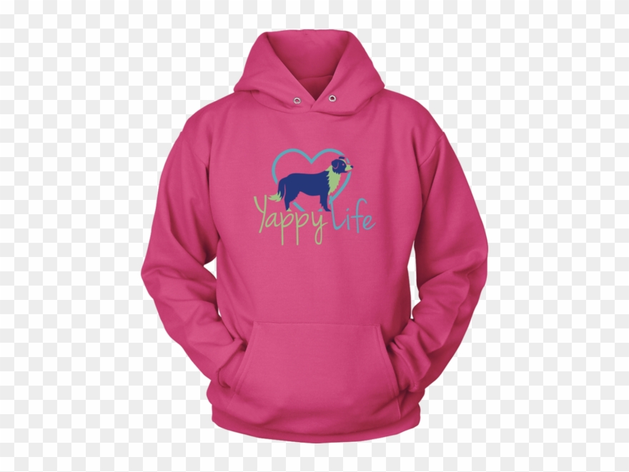 Yappy Life Border Collie Hoodie - Shirt Clipart