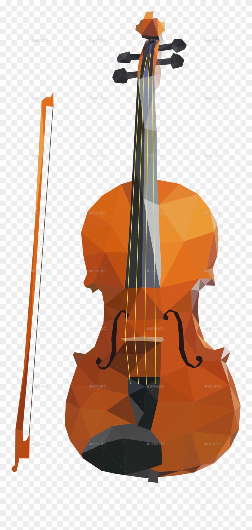 Violin - Blue Colour Violin Clipart