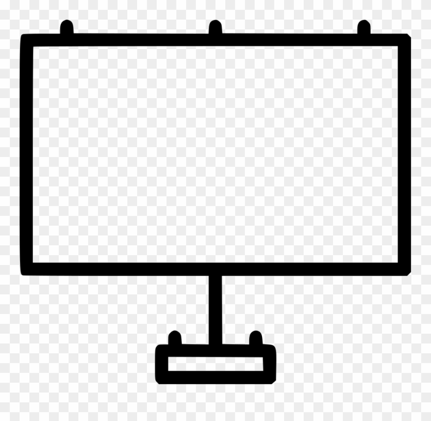 Road Adv Advertise Presentation Promo Stand Board Svg - Presentation Stand Png Clipart