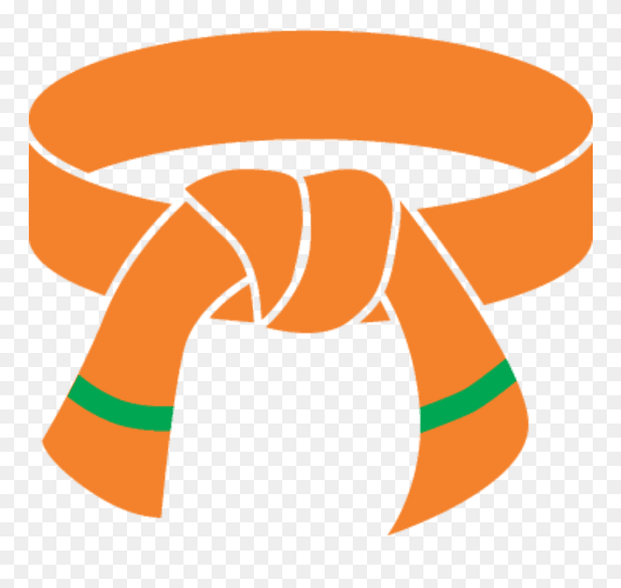 7 Gup Orange Belt Clipart