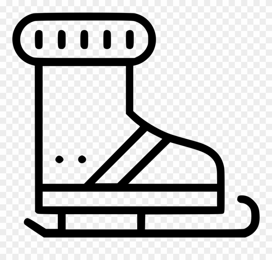 Ice Skate Comments Clipart