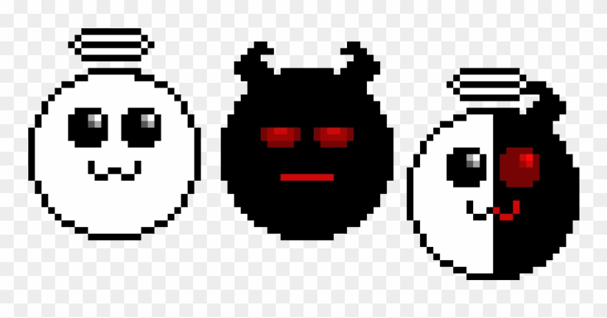 Yin, Yang, And Yinyang - Pixel Art Mirai Nikki Clipart