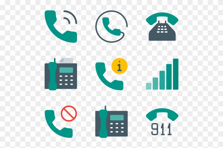 Phone Icons Clipart