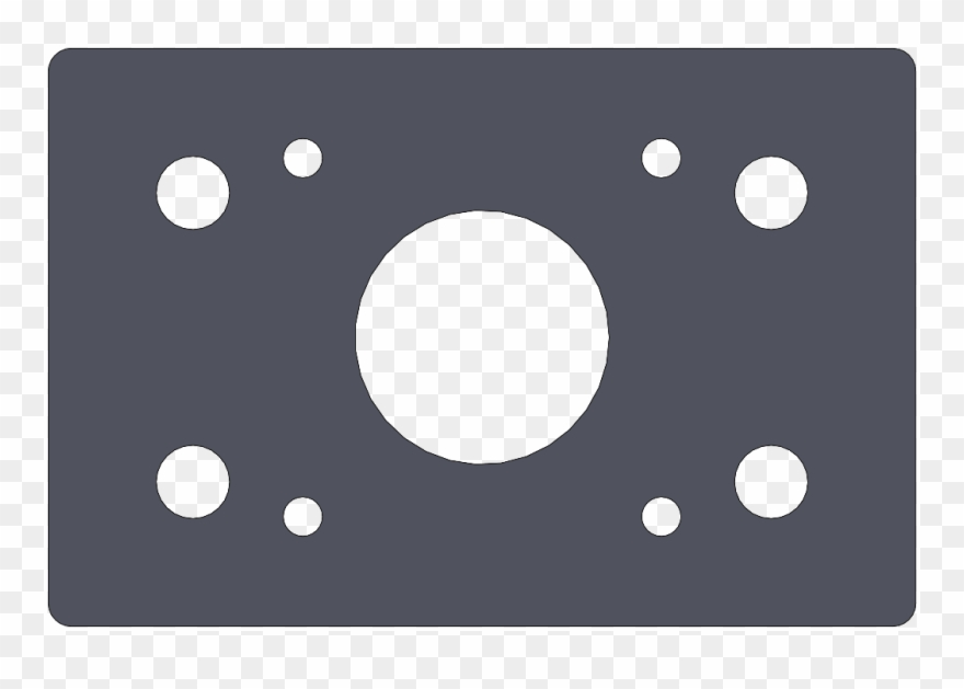 Images/stepper Motor Mounting Plate Nema17 - Circle Clipart