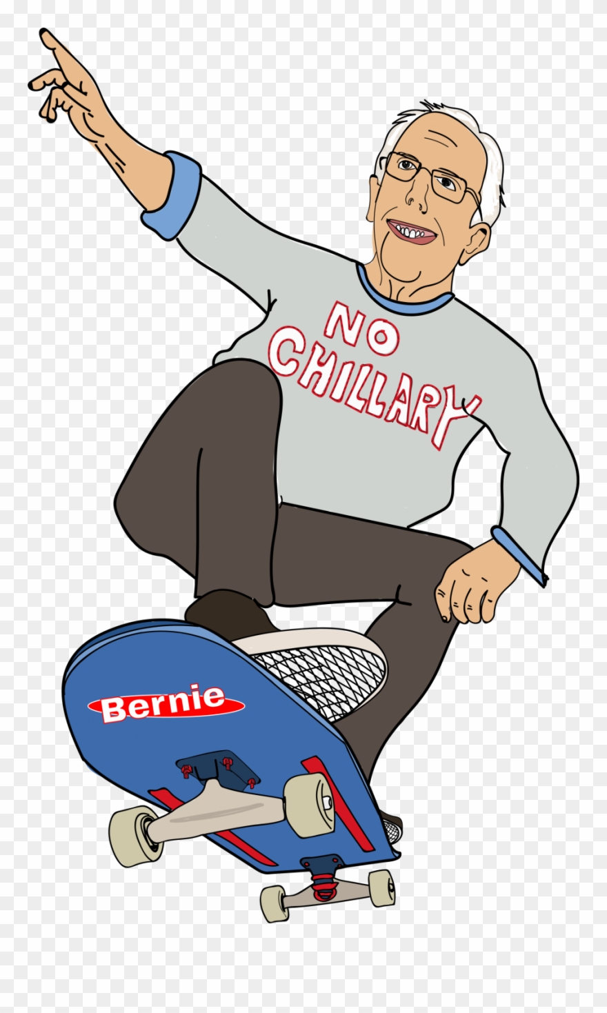 Feel The Bernie Bros - Sitting Clipart