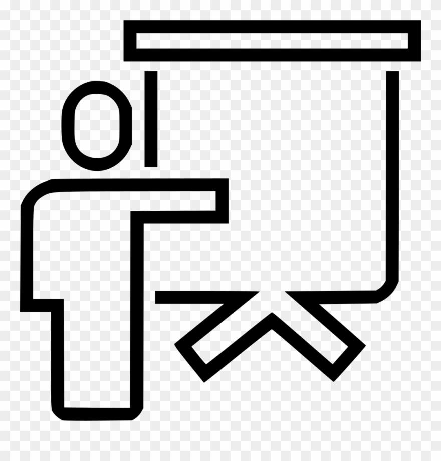 Man Human Whiteboard Presentation Right Direction Comments Clipart